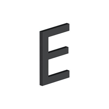 4 LETTER E, E SERIES W/ RISERS, STAINLESS STEEL In Paint Black